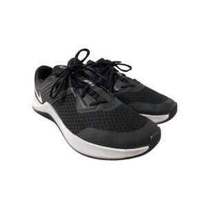 Nike MC Trainer Lace Up Running Shoes Women 8 Black White Swoosh Athleisure Gym
